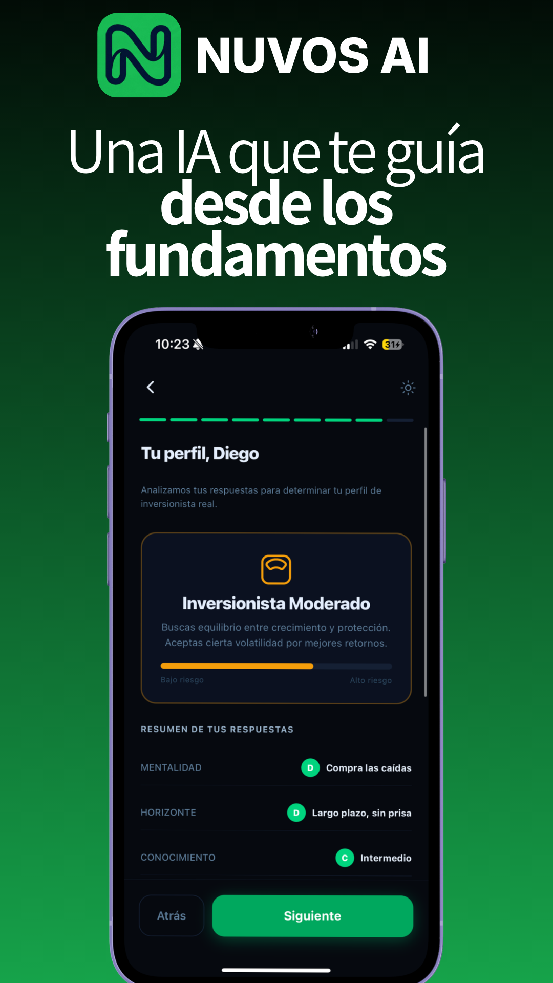 Nuvos AI - Pantalla 8